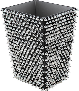 Mike and Ally Mike + Ally - Spikes Waste Bin - Silver/Black