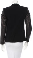 Thumbnail for your product : Rag and Bone 3856 Rag & Bone Blazer With Textured Leather Sleeves