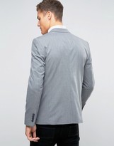 Thumbnail for your product : ASOS Skinny Smart Blazer in Salt And Pepper