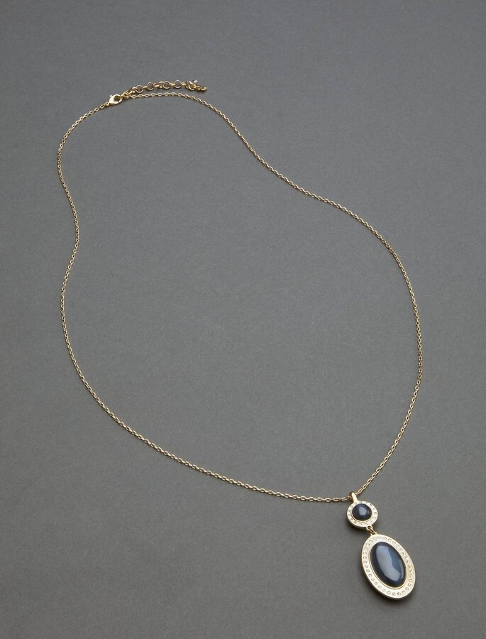 Oval Long Gold Pendant Necklace | Shop the world's largest 