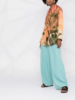 Thumbnail for your product : F.R.S For Restless Sleepers Landscape Print Tied Waist Jacket