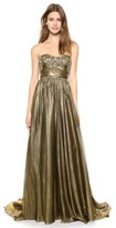 Thumbnail for your product : Marchesa Full Foil Chiffon Gown