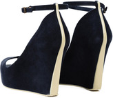 Thumbnail for your product : Melissa Patchuli Wedge Blue Flocked/Green