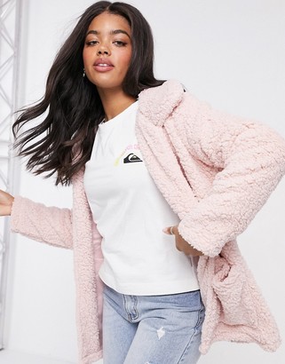 baby pink teddy jacket