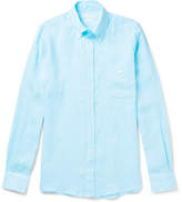 Thumbnail for your product : Richard James Button-Down Collar Slub Linen Shirt