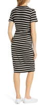 Thumbnail for your product : BP Stripe Ruched Body-Con Dress