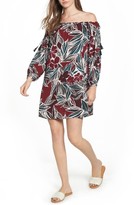 Thumbnail for your product : Lush Women's Print Off The Shoulder Dress