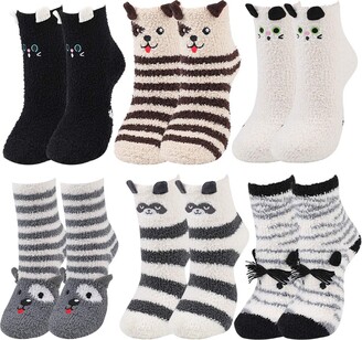 ZOYLINK Fluffy Socks Womens Fluffy Christmas Socks Ladies Cosy Socks Soft  Lovely Thick Creative Fuzzy Girl Socks Slipper Bed Fluffy Socks for Women -  ShopStyle