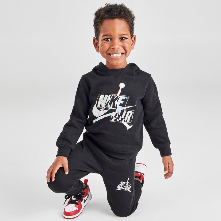 Nike Boys' Toddler Jordan Jumpman Classics Iridescent Mashup Logo Pullover  Hoodie and Jogger Pants Set - ShopStyle