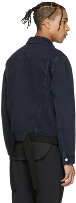 Givenchy Blue Denim Back Tape Jacket