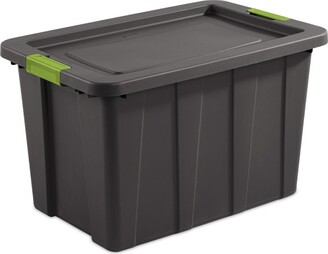 Sterilite 18 Gal Latching Tuff1 Storage Tote, Stackable Bin With Latch Lid, Plastic  Container To Organize Garage, Basement, Gray Base And Lid, 12-pack : Target