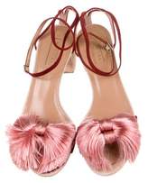 Thumbnail for your product : Aquazzura Suede Lotus Blossom Sandals w/ Tags