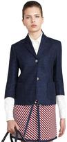 Thumbnail for your product : Brooks Brothers Linen Cropped Jacket