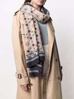 Thumbnail for your product : N.Peal Mosaic Print Cashmere Scarf