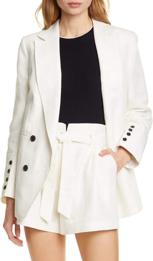cotton boyfriend blazer