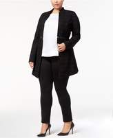 Thumbnail for your product : Alfani Plus Size Flocked Plaid Jacket, Created for Macy's