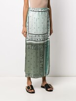 Thumbnail for your product : Amiri Paisley Maxi Skirt