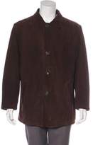 Thumbnail for your product : Ferragamo Suede Button-Up Jacket wool Suede Button-Up Jacket