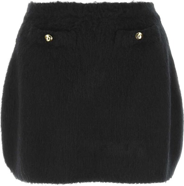 Miu Miu High-Rise Bouclé Skirt