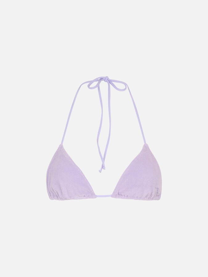 MC2 Saint Barth Woman Lilac Terry Triangle Top Swimsuit Leah