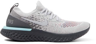 Nike Running Epic React Rubber-Trimmed Flyknit Running Sneakers