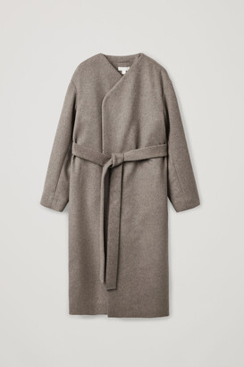 Cos Wool Mix Belted Coat - ShopStyle