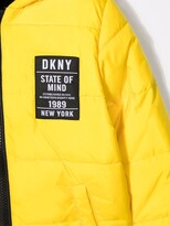 Thumbnail for your product : DKNY Logo-Patch Reversible Puffer Jacket