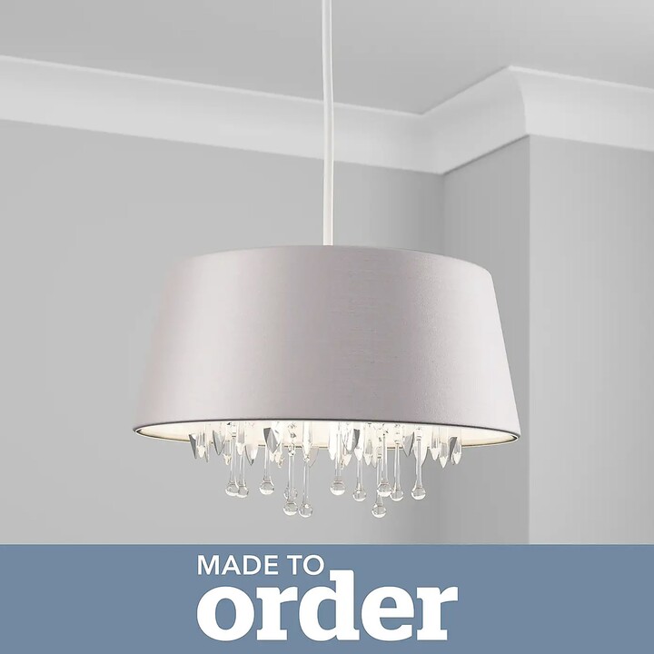 Dunelm Made to Order Beaded Shade Grey ShopStyle