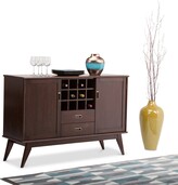 Thumbnail for your product : Simpli Home Kentler Mid Century Sideboard Buffet and Wine Rack
