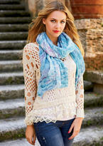 Thumbnail for your product : Alloy Open Stitch Lace-Hem Pullover Sweater