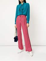 Thumbnail for your product : Baum und Pferdgarten pearly pills print trousers