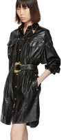 Thumbnail for your product : Versace Jeans Couture Black and Gold Spread Shirt Dress