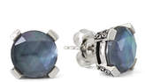 Thumbnail for your product : Stephen Dweck Engraved Flower Stud Earrings in Midnight Triplet