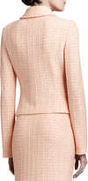 Thumbnail for your product : St. John Tweed Knit Jacket with Pockets, Peach