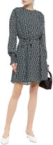 Thumbnail for your product : Jason Wu Shirred Floral-print Crepe De Chine Mini Dress