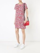 Thumbnail for your product : Love Moschino all-over logo dress - women - Cotton/Spandex/Elastane - 40