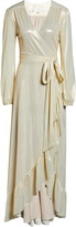 Thumbnail for your product : WAYF Meryl Long Sleeve Wrap High/Low Gown