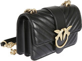 Thumbnail for your product : Pinko Bird Ring Chain Strap Quilted Shoulder Bag