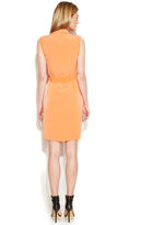 Thumbnail for your product : Calvin Klein Sleeveless Belted Moto Dress