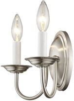 Thumbnail for your product : Livex Lighting Livex Home Basics 2-Light Brushed Nickel Wall Sconce