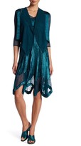 Thumbnail for your product : Komarov Textured V-Neck Dress & Jacket - 2-Piece Set (Petite)