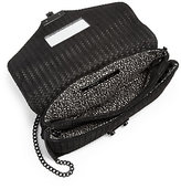 Thumbnail for your product : Loeffler Randall Junior Embossed Nubuck Leather Convertible Lock Clutch