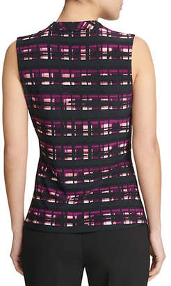 Donna Karan Printed Sleeveless Top