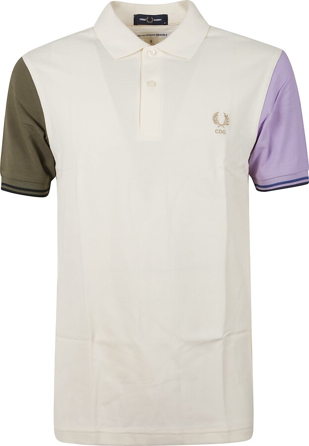 Comme des Garons Polo Shirt With Two-tone Sleeves