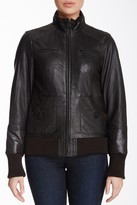 Thumbnail for your product : Andrew Marc Genuine Leather Puffer Jacket