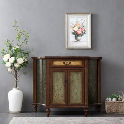 Trentastic Trails Solid Wood Entrance Cabinet