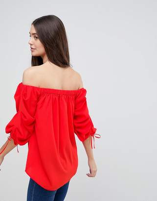 AX Paris Ruched Sleeve Top