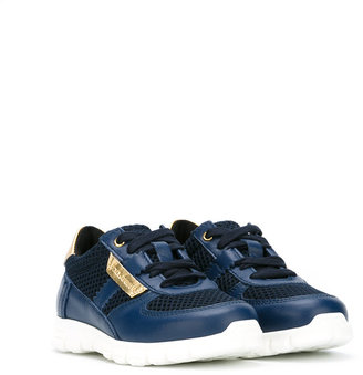 Dolce & Gabbana Kids perforated lace-up sneakers
