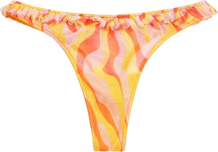 La Tribeau Orange Stare Down Thong