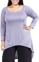 Thumbnail for your product : 24/7 Comfort Apparel Plus-Size Extra-Long Tunic